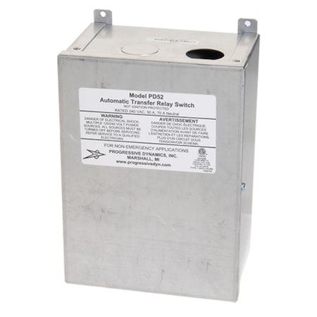 Progressive Dynamics PD52V 5200 Series Automatic Transfer Switch - 240 VAC, 50 Amp W/Screw